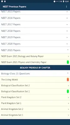 NEET Practice Papers android App screenshot 0